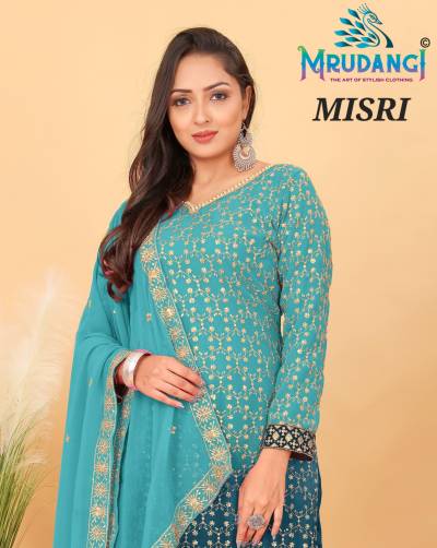 MRUDANGI MISRI 2087 TO 2091 DESIGNER GEORGETTE SALWAR SUIT WHOLESALER IN INDIA